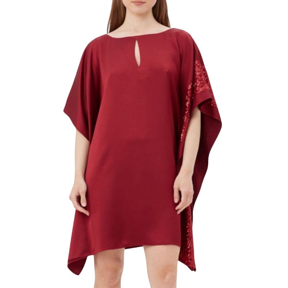 Trina Turk $278 RENNA Red Caftan Sequin DRESS Size XS